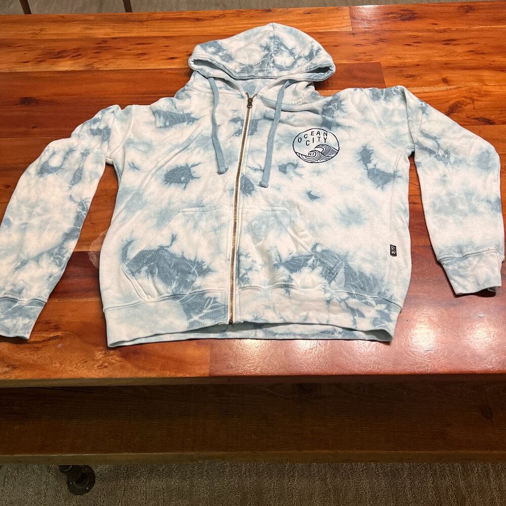 Ragwear Tie Dye Hoodie Sweatshirt Long Sleeves Pullover Ocean City NJ Youth M